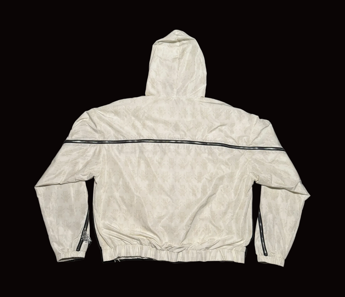 Cream Monogram Rain Jacket