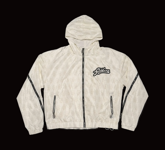 Cream Monogram Rain Jacket