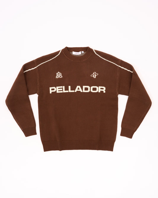 BROWN GLIDERS X PELLADOR KNITTED JUMPER